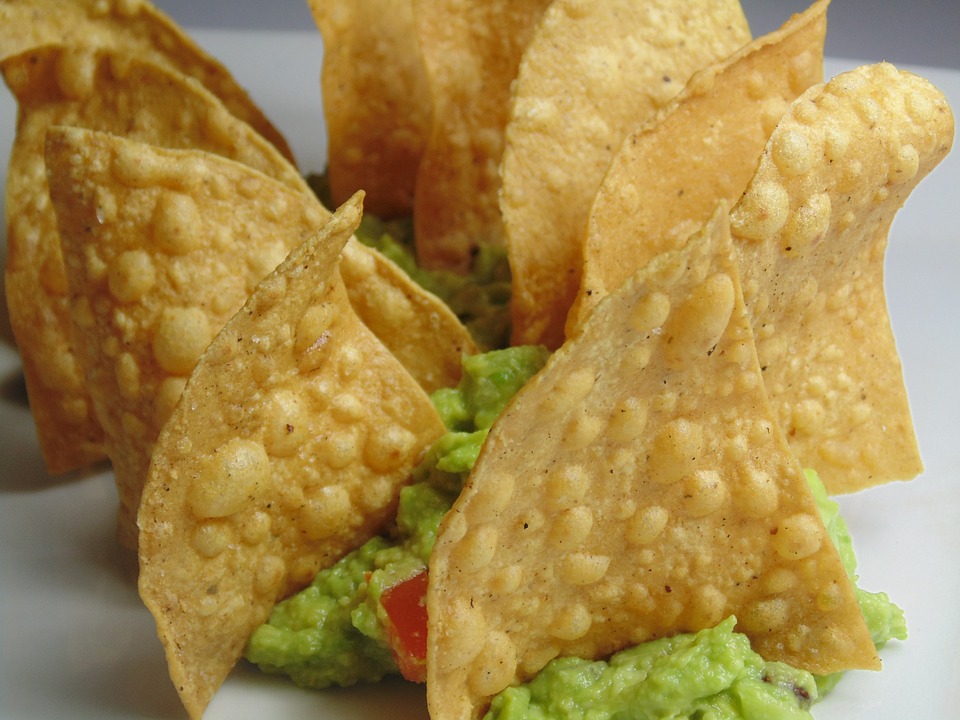 Tortilla chips with guacamole - vegetarian Weight Loss Meal Plan